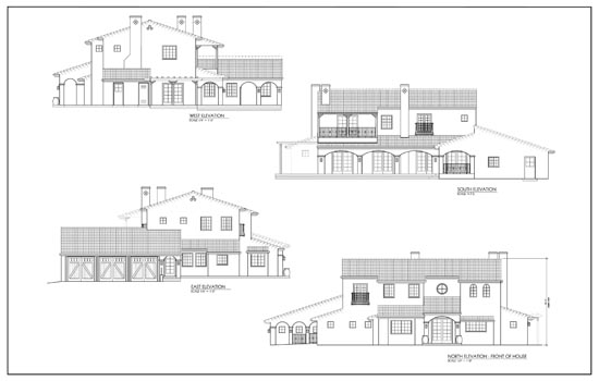 Spanish style Elevations